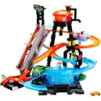 Hot Wheels Cocodrilo Destructor- pista de coches de juguete (Mattel FTB67)